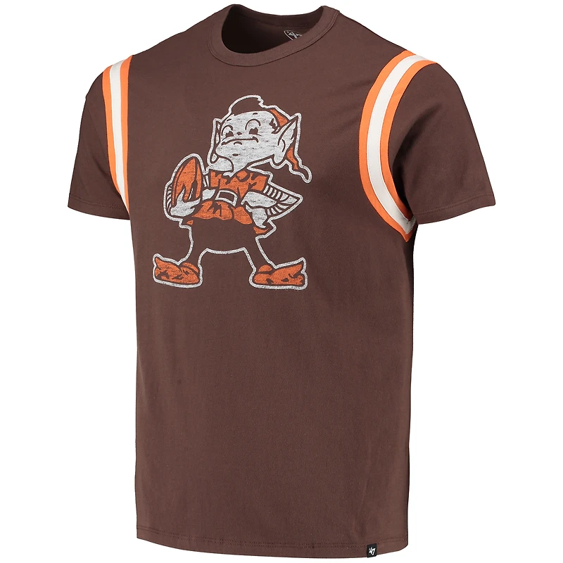 T-shirt Premier Point des Cleveland Browns '47 marron pour homme