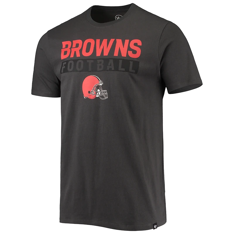 T-shirt '47 Cleveland Browns Dark Ops Super Rival anthracite pour homme