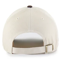 Men's '47 Cream/Brown Cleveland Browns Fairfield MVP Throwback Adjustable Hat