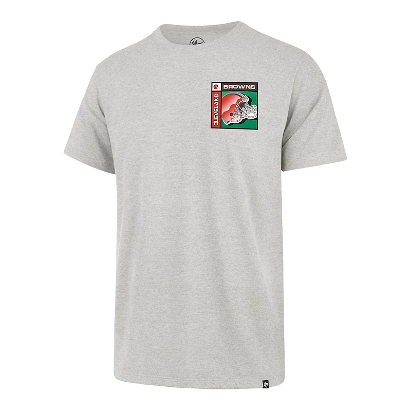 T-shirt Franklin gris chromé des Cleveland Browns, modèle 1947, pour homme