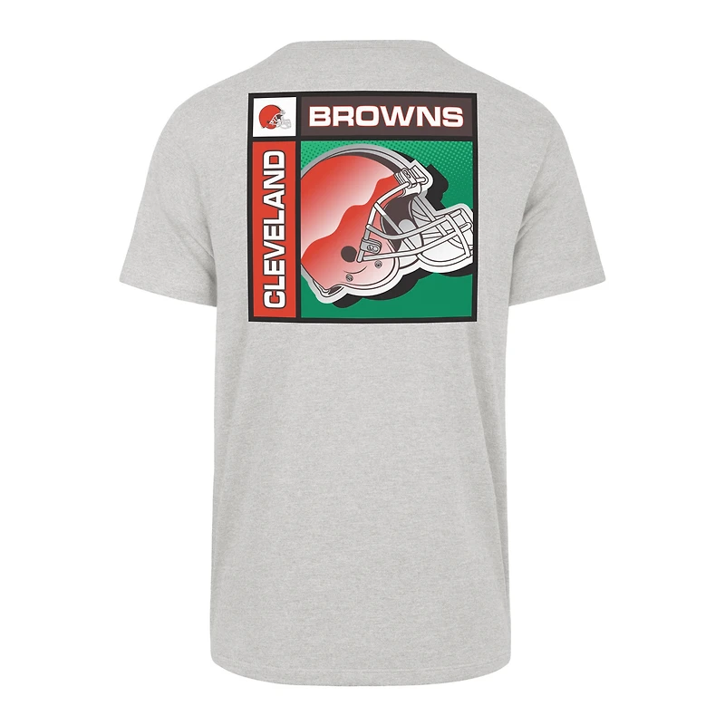 T-shirt Franklin gris chromé des Cleveland Browns, modèle 1947, pour homme