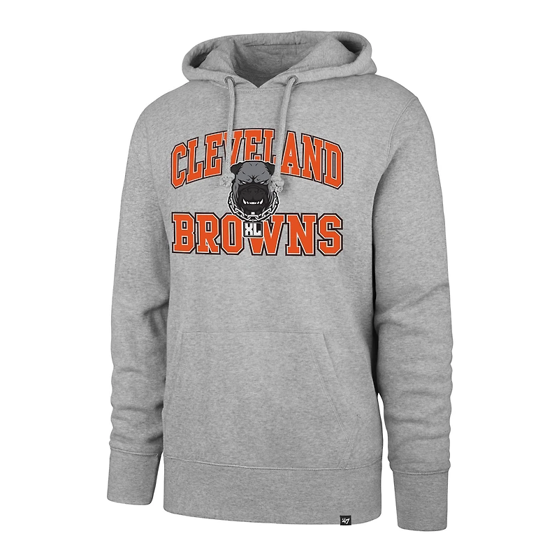 Sweat à capuche gris pour homme '47 Cleveland Browns Dawg Pound XL Velocity Headline
