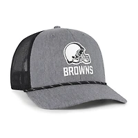 Casquette ajustable en corde de carbone des Cleveland Browns '47 pour homme, couleur anthracite chiné