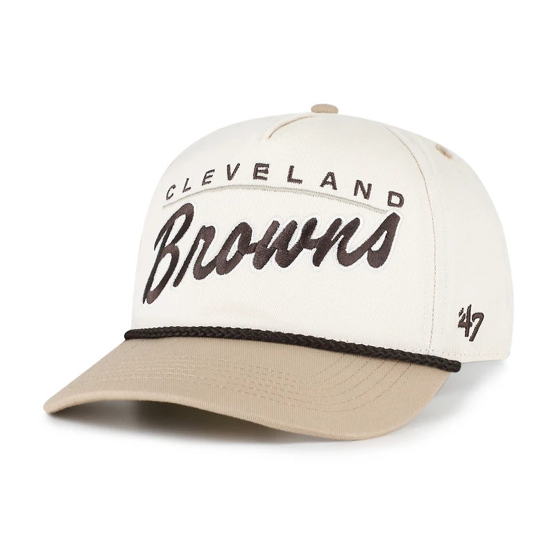 Men's '47  Natural/Tan Cleveland Browns Neutral Terrain Hitch Rope Adjustable Hat
