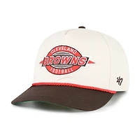 Men's '47  Natural Cleveland Browns Frame Out Two Tone Hitch Adjustable Hat