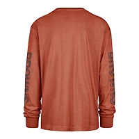T-shirt à manches longues rétro orange Cleveland Browns '47 pour homme, Cairn Ravine Foundation