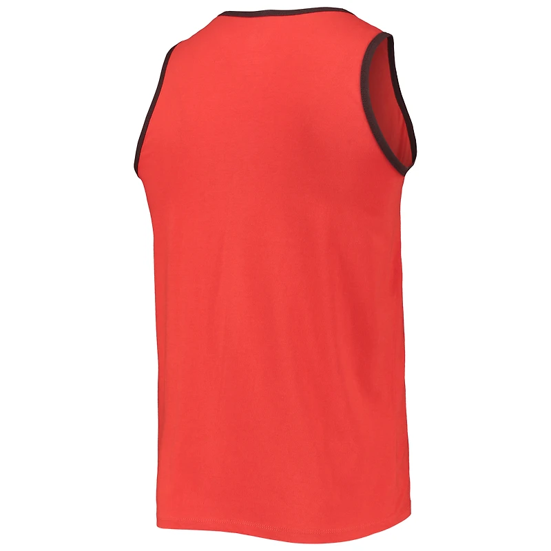 Débardeur Super Rival Edge Cleveland Browns '47 orange pour hommes