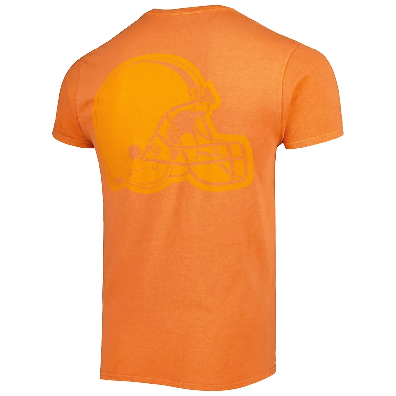 Men's '47 Orange Cleveland Browns Fast Track Tonal Highlight T-Shirt