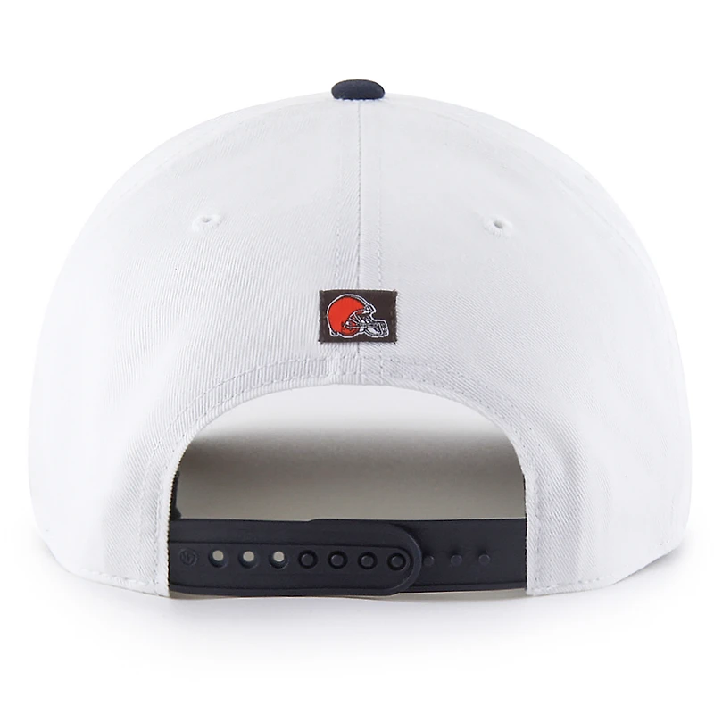 Men's '47 White Cleveland Browns Patriotic Overhand Hitch Adjustable Hat