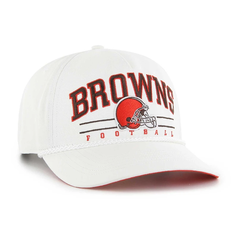 Men's '47 White Cleveland Browns Roscoe Hitch Adjustable Hat