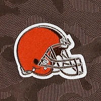 Men's Antigua Brown Cleveland Browns Brigade Quarter-Zip Sweatshirt