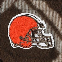Veste-chemise boutonnée en flanelle Industry pour homme, couleur marron Antigua, des Cleveland Browns