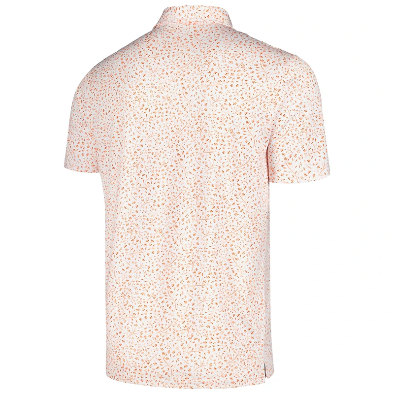 Polo Motion Antigua blanc/orange pour homme des Cleveland Browns