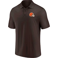 Men's Brown/Orange Cleveland Browns Dueling Two-Pack Polo Set