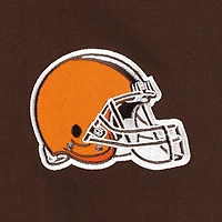 Haut marron à fermeture éclair Cleveland Browns Big & Tall pour homme
