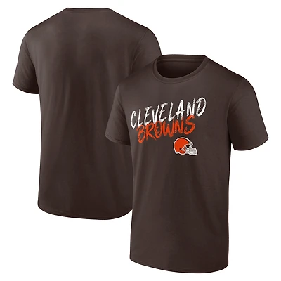 T-shirt marron Cleveland Browns Hustle pour homme