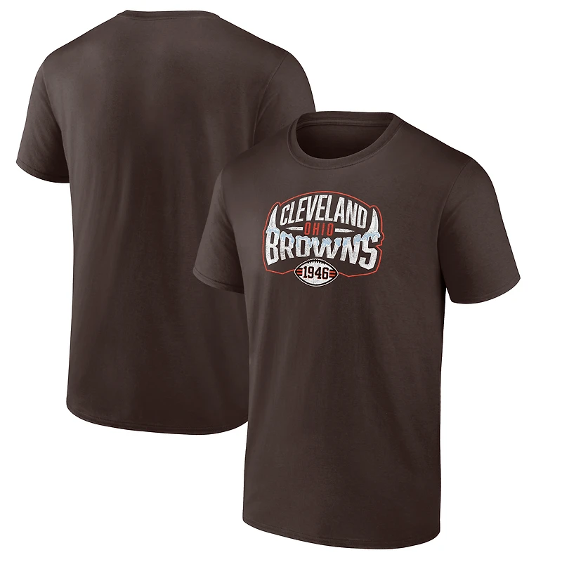 Men's  Brown Cleveland Browns Open Receiver T-Shirt