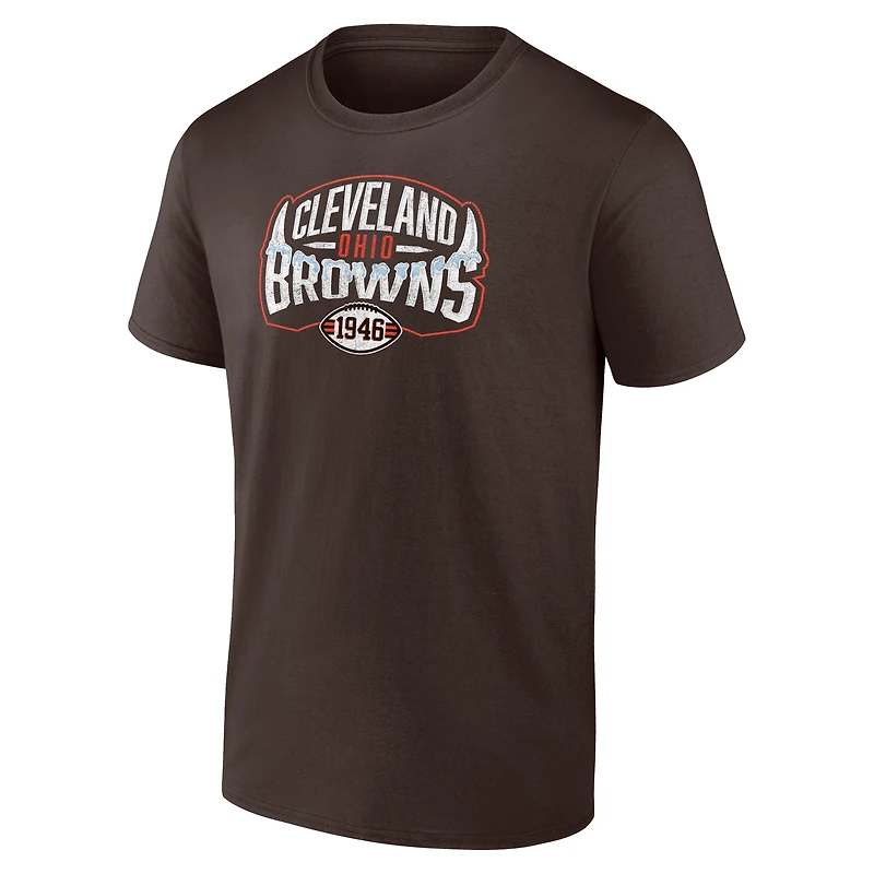 Men's  Brown Cleveland Browns Open Receiver T-Shirt