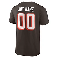 Men's Cleveland Browns Team Authentic Classic Personalized Name & Number T-Shirt