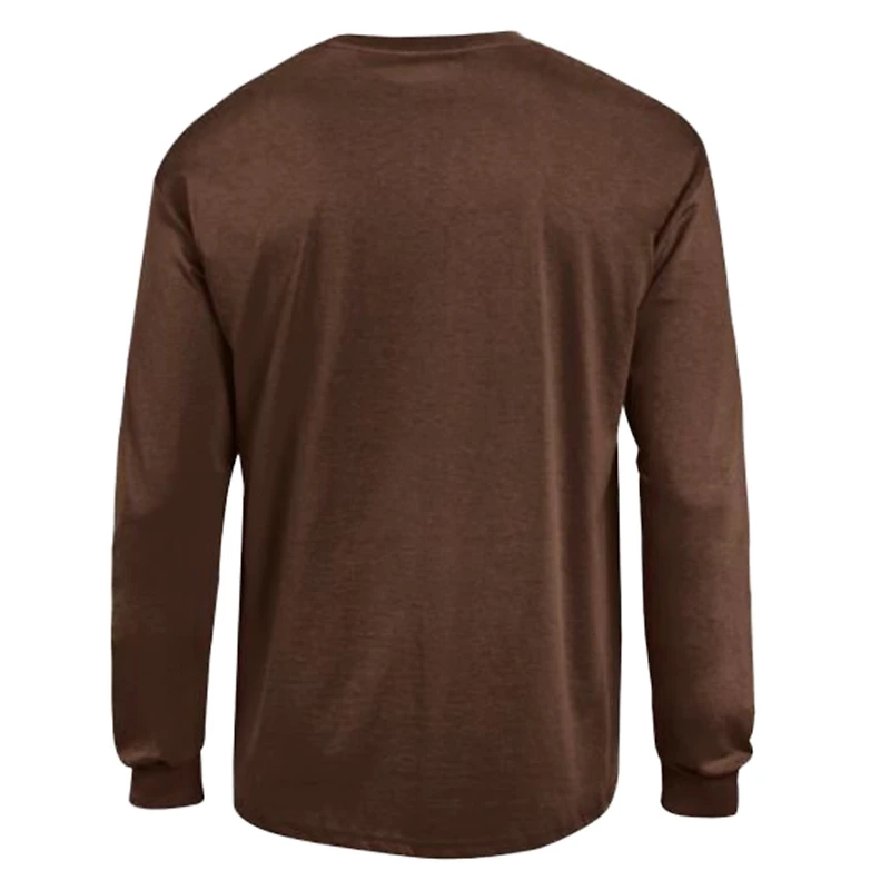 Men's Champion Cleveland Browns Arch Over Logo Long Sleeve T-Shirt