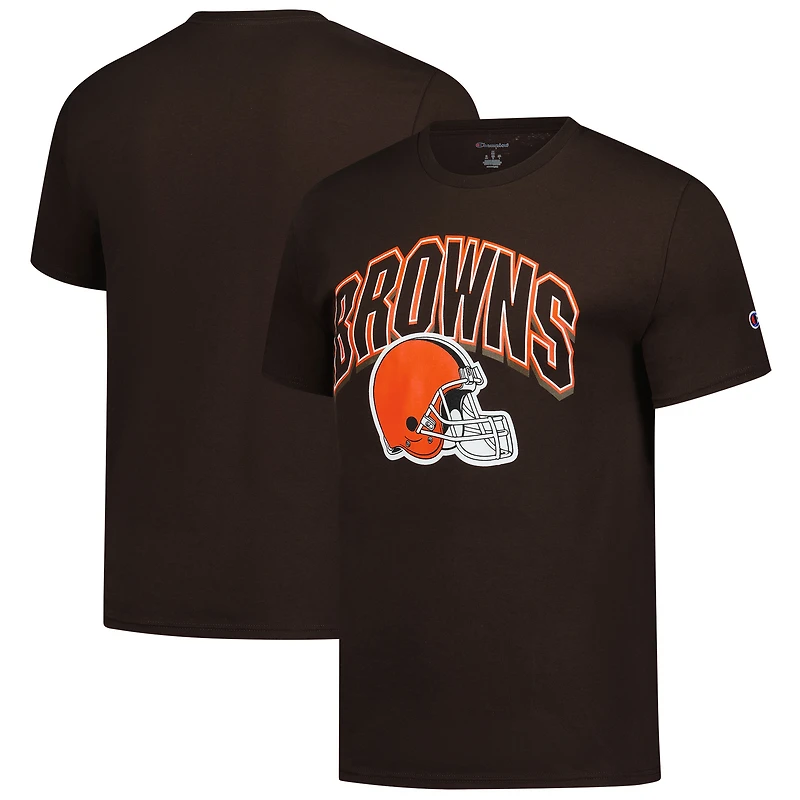 T-shirt de football américain Champion Brown des Cleveland Browns pour homme