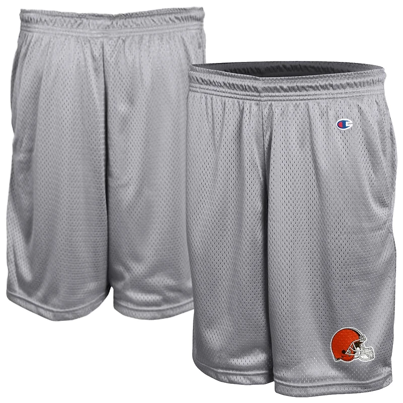 Short en maille classique gris Champion Cleveland Browns pour homme
