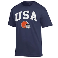 Men's Champion Navy Cleveland Browns Americana T-Shirt