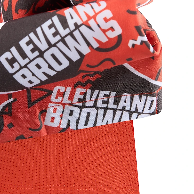 Short de bain doublé classique Chubbies orange Cleveland Browns pour homme