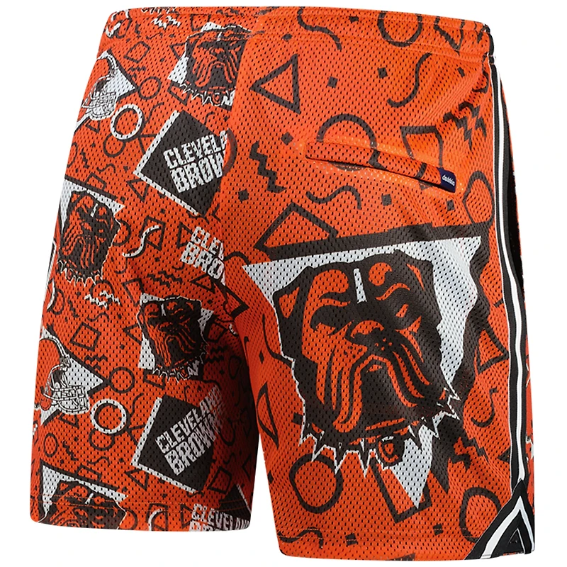 Short en maille orange Chubbies pour homme des Cleveland Browns