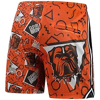 Short en maille orange Chubbies pour homme des Cleveland Browns