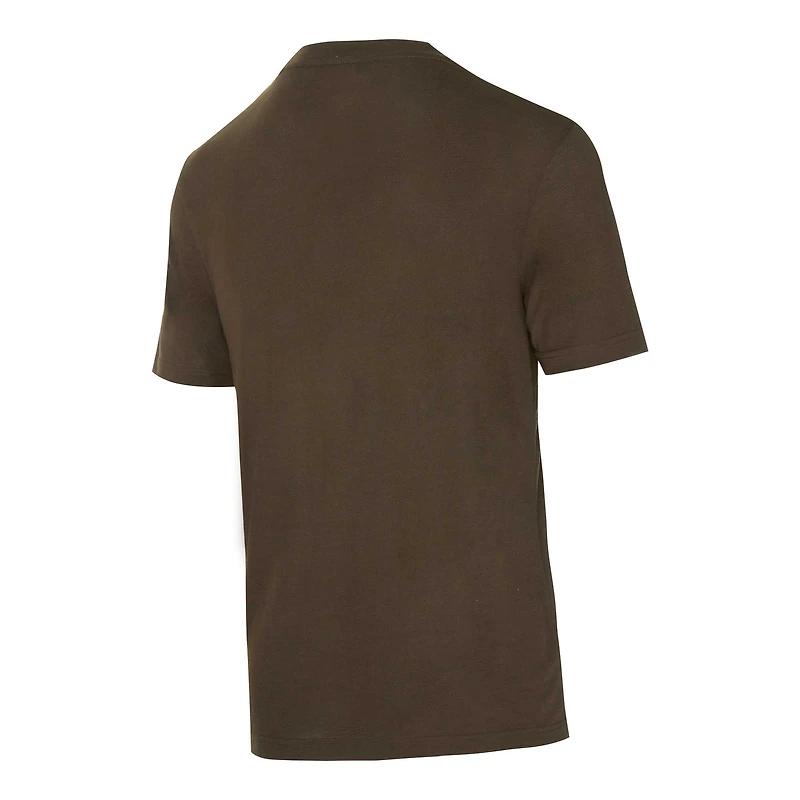 Ensemble de nuit pour hommes Concepts Sport marron/orange Cleveland Browns Vector T-shirt et pantalon en flanelle
