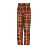 Ensemble de nuit pour hommes Concepts Sport marron/orange Cleveland Browns Vector T-shirt et pantalon en flanelle