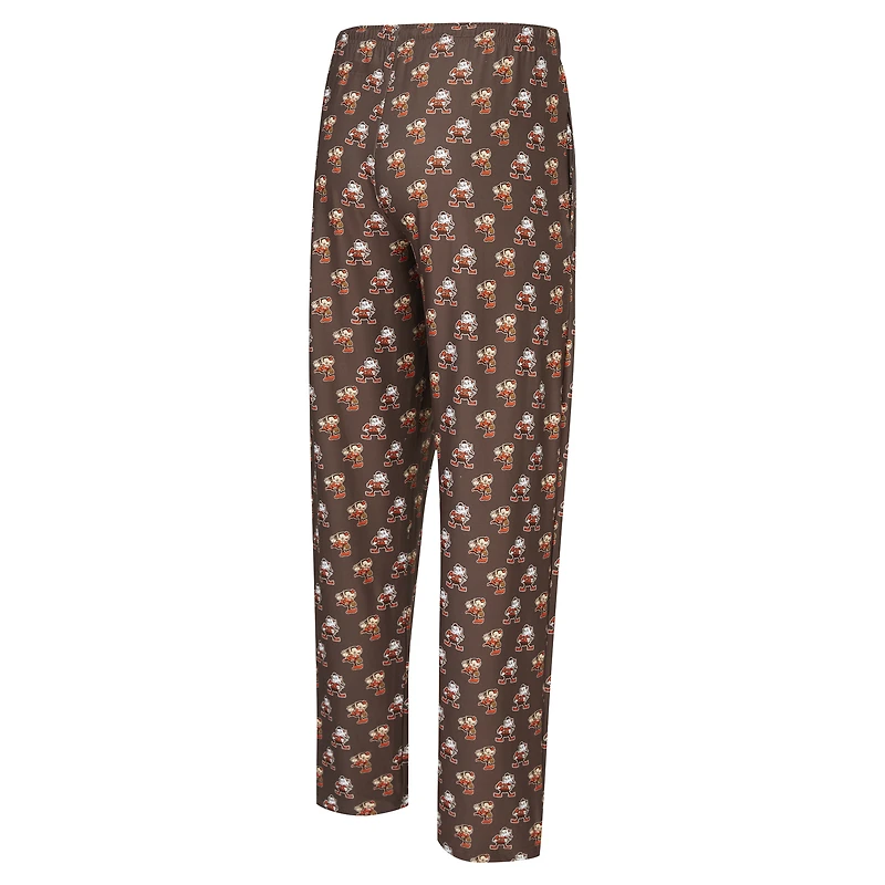 Pantalon en tricot Concepts Sport marron Cleveland Browns Record Throwback pour hommes