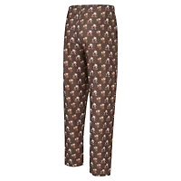 Pantalon en tricot Concepts Sport marron Cleveland Browns Record Throwback pour hommes