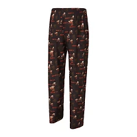 Pantalon en tricot à imprimé mosaïque rétro Cleveland Browns Sport Brown pour homme