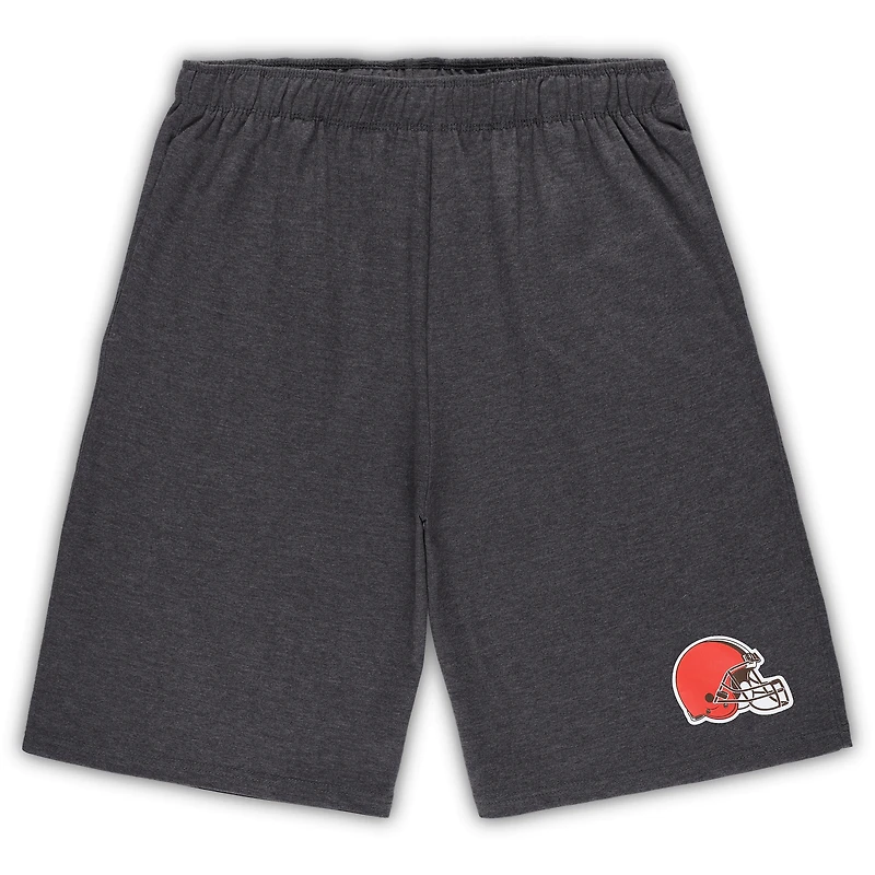 Ensemble t-shirt et short Concepts Sport Cleveland Browns Big & Tall pour homme, blanc/anthracite