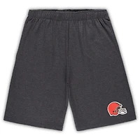 Ensemble t-shirt et short Concepts Sport Cleveland Browns Big & Tall pour homme, blanc/anthracite