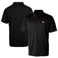 Men's Cutter & Buck Black Cleveland Browns Prospect Textured Stretch Big Tall Polo