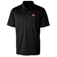 Men's Cutter & Buck Black Cleveland Browns Prospect Textured Stretch Big Tall Polo