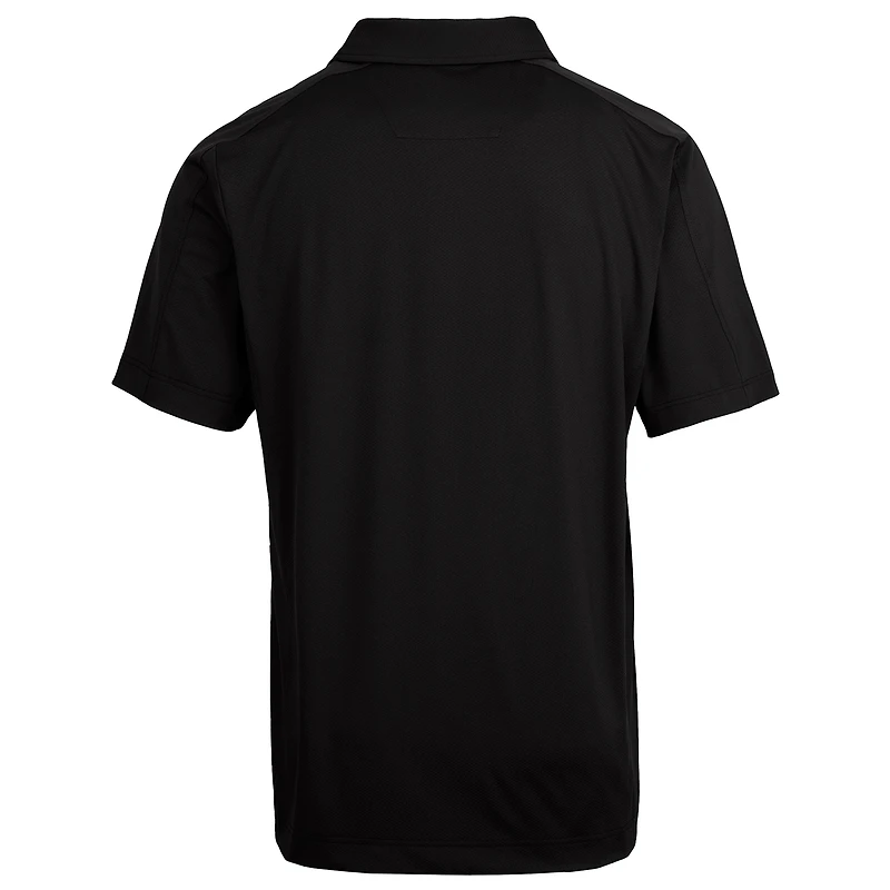Men's Cutter & Buck Black Cleveland Browns Prospect Textured Stretch Big Tall Polo