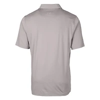 Men's Cutter & Buck Gray Cleveland Browns Throwback Logo Big Tall Forge Pencil Stripe Stretch Polo