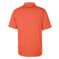 Polo extensible à rayures crayon Forge orange pour homme Cutter & Buck avec logo rétro des Cleveland Browns, grandes tailles