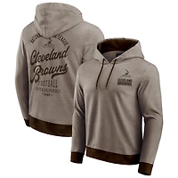 Sweat à capuche en tricot ton sur pour homme de la collection Darius Rucker Fanatics, marron, Cleveland Browns