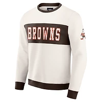 Sweat-shirt ras du cou colorblock crème pour homme de la collection Darius Rucker par Fanatics