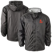 Veste à capuche entièrement zippée Dunbrooke Black Cleveland Browns Big & Tall Logo Legacy Stadium pour homme