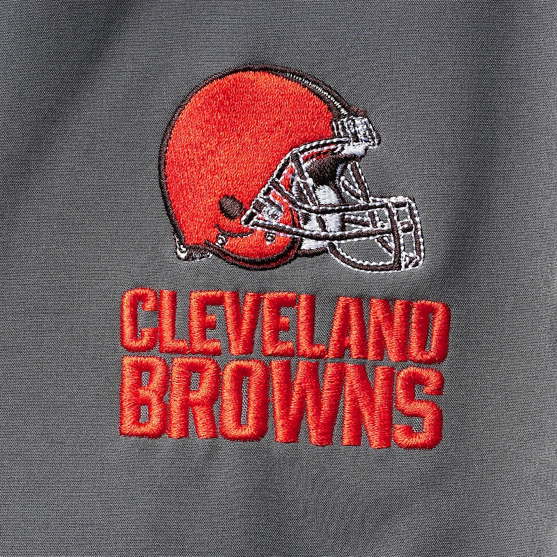 Veste polaire softshell zippée Dunbrooke Charcoal Cleveland Browns Circle pour homme