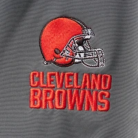 Veste polaire softshell zippée Dunbrooke Charcoal Cleveland Browns Circle pour homme