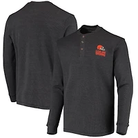 T-shirt thermique à manches longues Dunbrooke Charcoal Cleveland Browns Logo Maverick pour homme