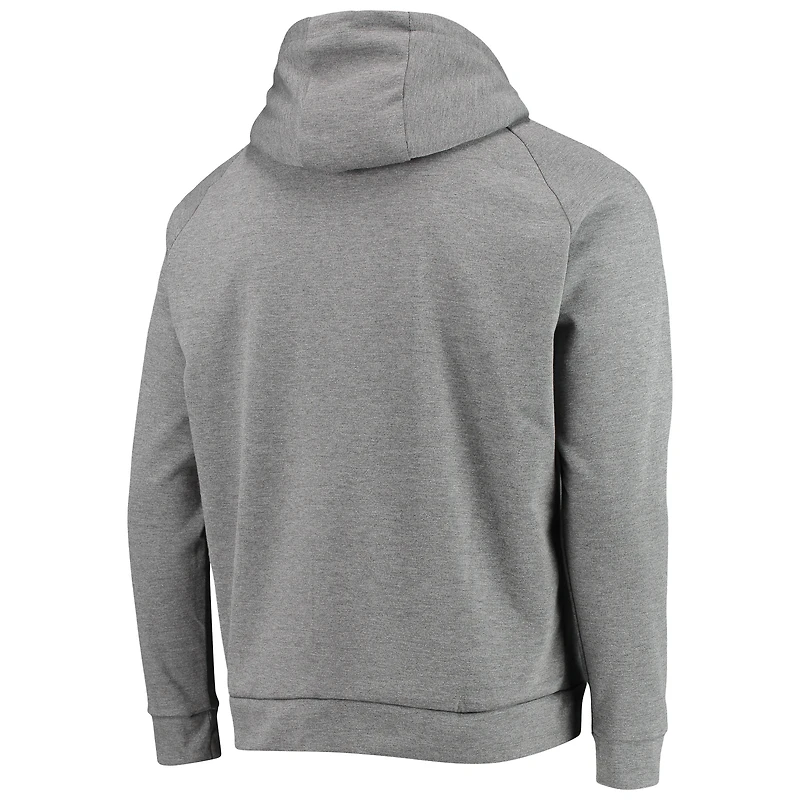 Chandail à capuchon raglan Cleveland Browns Shag Tri-Blend glissière intégrale Dunbrooke Charcoal pour hommes
