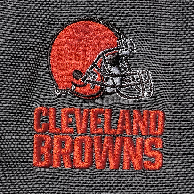 Blouson à fermeture éclair intégrale Dunbrooke Charcoal Cleveland Browns Sonoma pour hommes